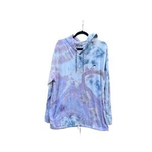 Tie Dye Hoodie | Men’s Shirt | Geode Tie -Ice Dye | Upcycled Fashion